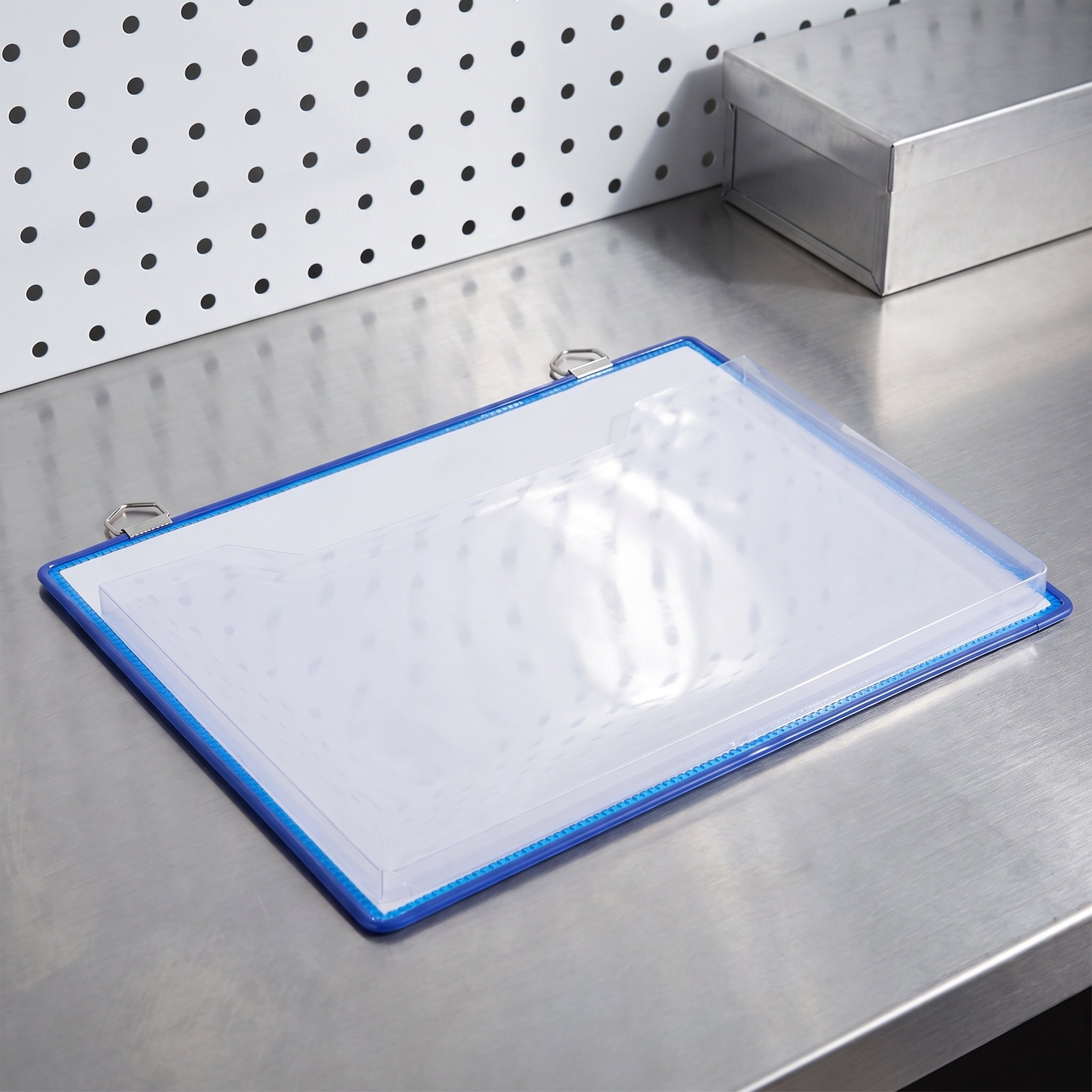File Folder Hanging - Hangende map, transparant, dik plastic, A4-formaat,