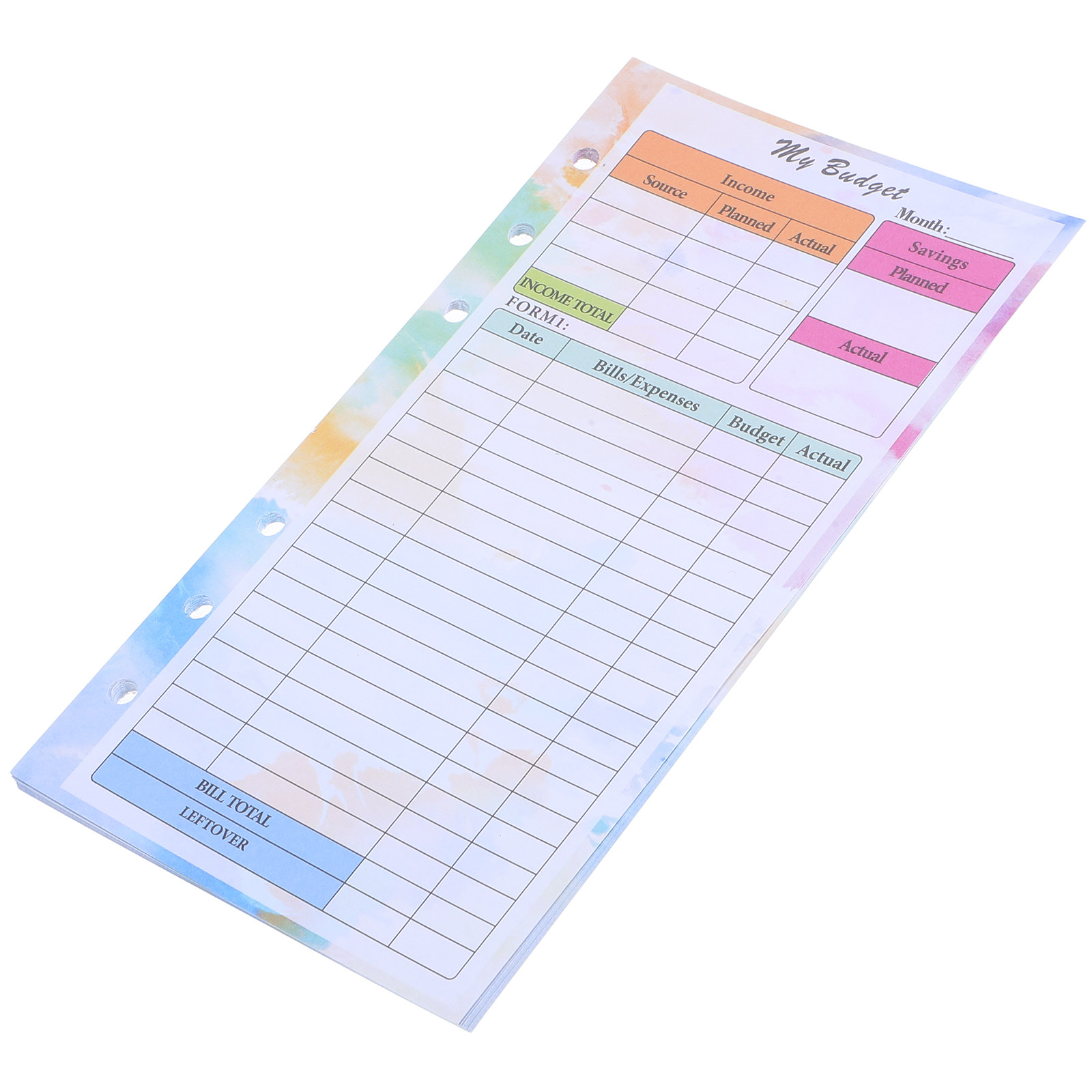 Planner Weekly Budget - 14 vellen A6 navulbare budgetplanner inserts,