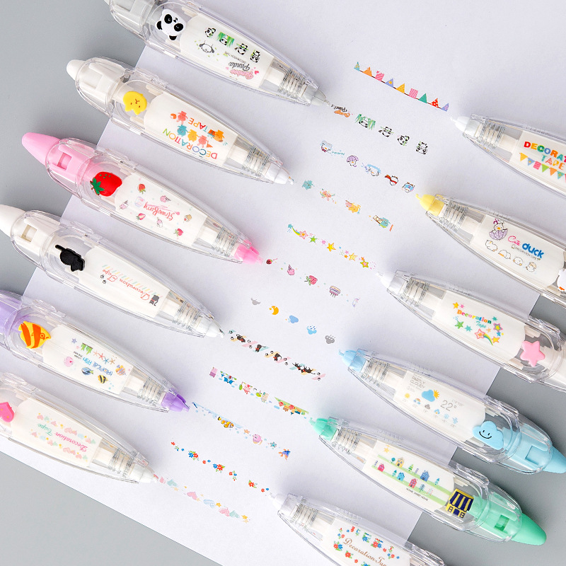 Correction Tape Roller - Kawaiiduck Panda Kersen Vis Ballon Aardbei