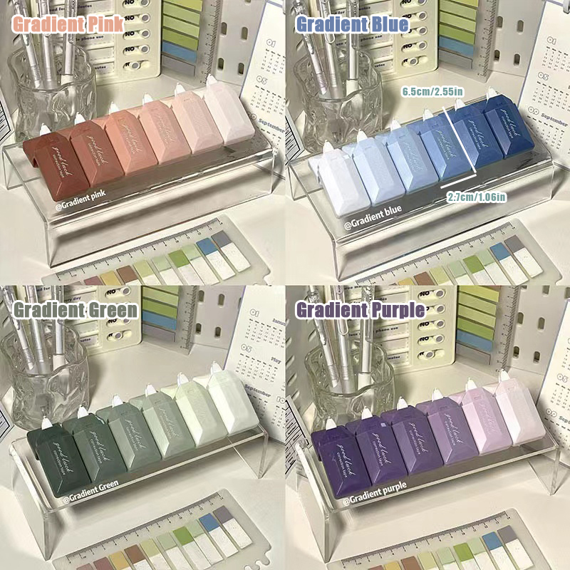 6PC kaartstijl gradiëntcorrect - Correction Tape Roller recensie en prijs