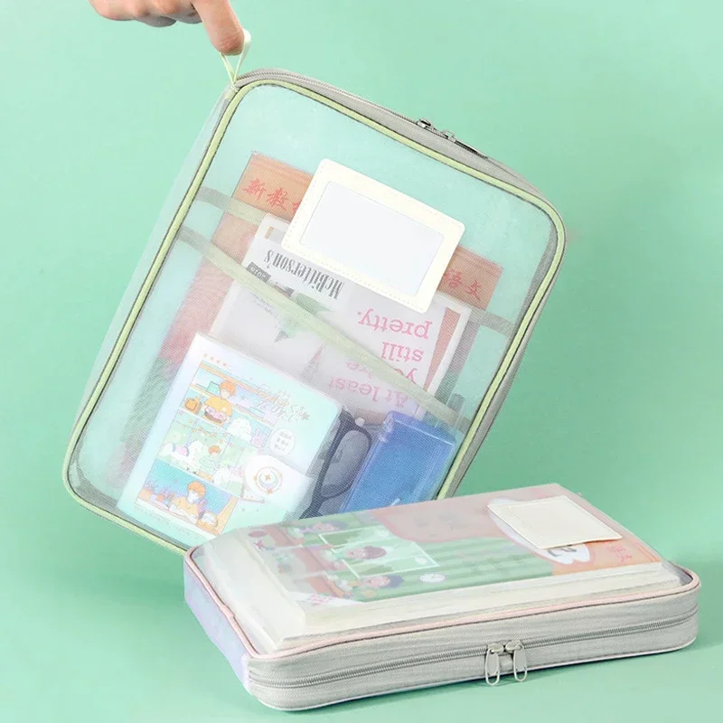 A4 Doorzichtige Mesh Documente - Portfolio Folder Zip recensie en prijs
