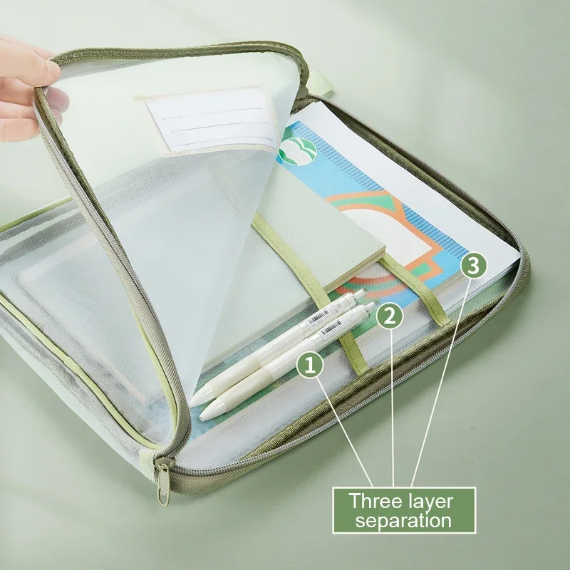 A4 Doorzichtige Mesh Documente - Portfolio Folder Zip recensie en prijs