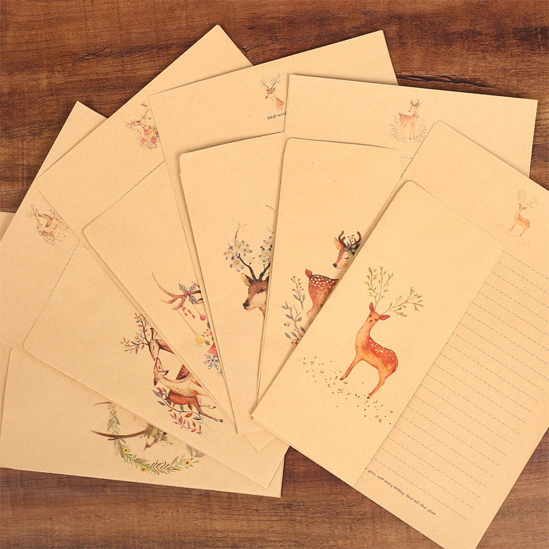 10 enveloppen, 10 vellen brief - Letter Envelope Kraft recensie en prijs