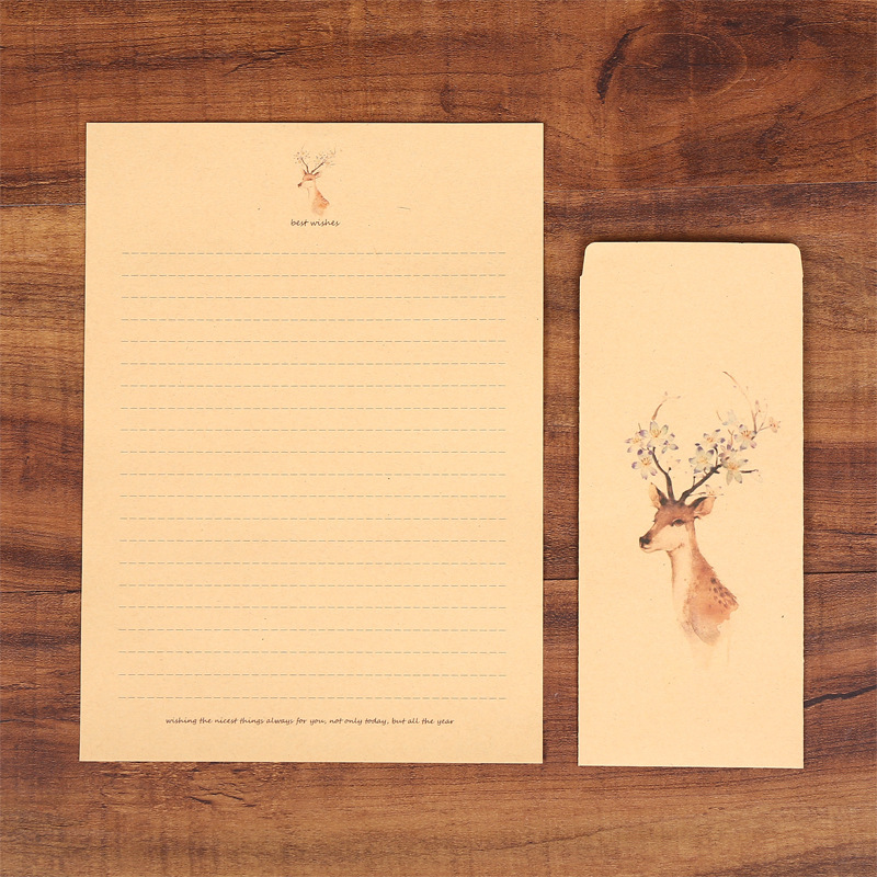 10 enveloppen, 10 vellen brief - Letter Envelope Kraft recensie en prijs