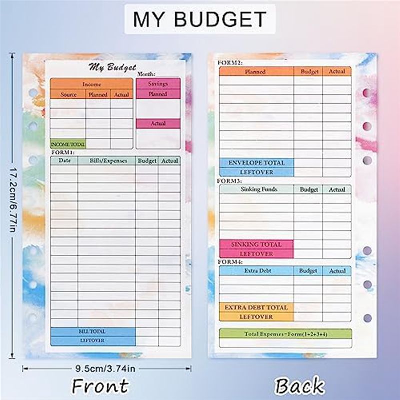 FTGT-A6 Budgetplanner Navullin - Planner Weekly Budget recensie en prijs