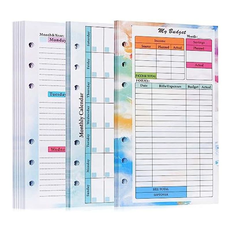 FTGT-A6 Budgetplanner Navullin - Planner Weekly Budget recensie en prijs