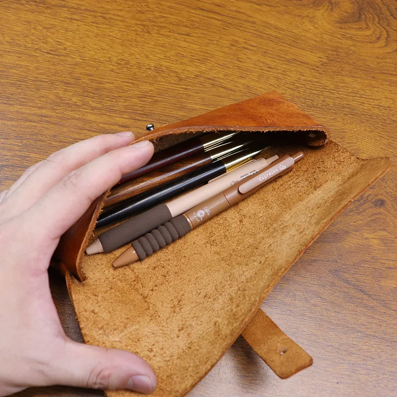 Ins Retro Gelooid Lederen Kore - Tan Stationery & Office Supply recensie en prijs