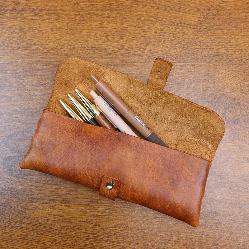Ins Retro Gelooid Lederen Kore - Tan Stationery & Office Supply recensie en prijs
