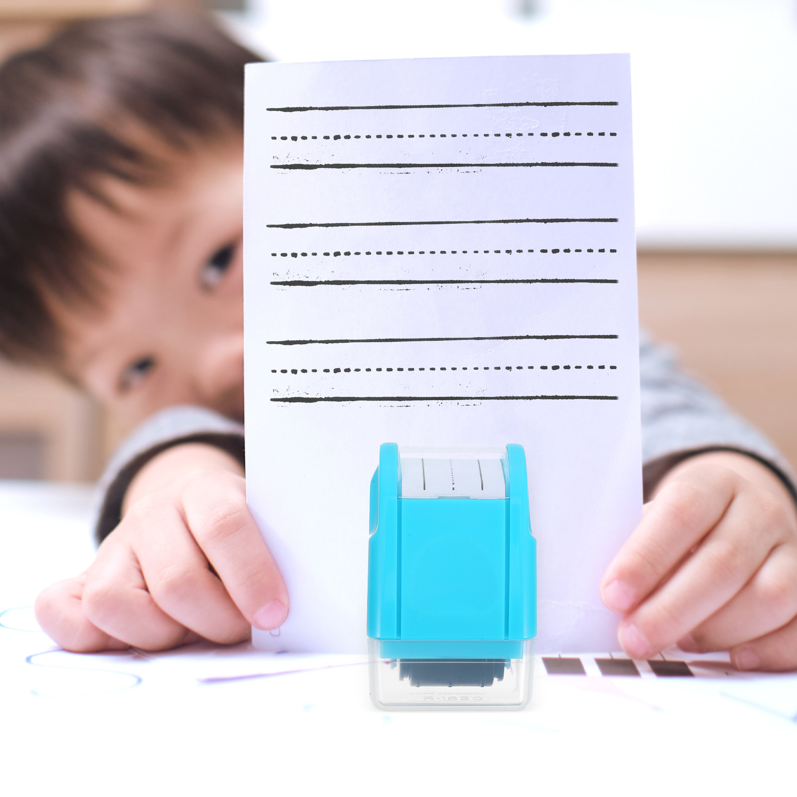 Oefenroller met gestreepte lij - Self Inking Stamp recensie en prijs