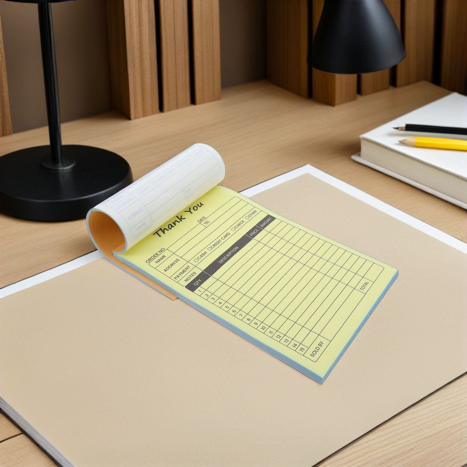 2 stuks bestelbon, factuur en  - Carbon Copy Book recensie en prijs