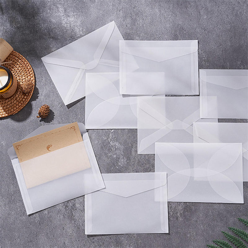 50 stks/partij Blank Doorschij - Letter Envelope Kraft recensie en prijs