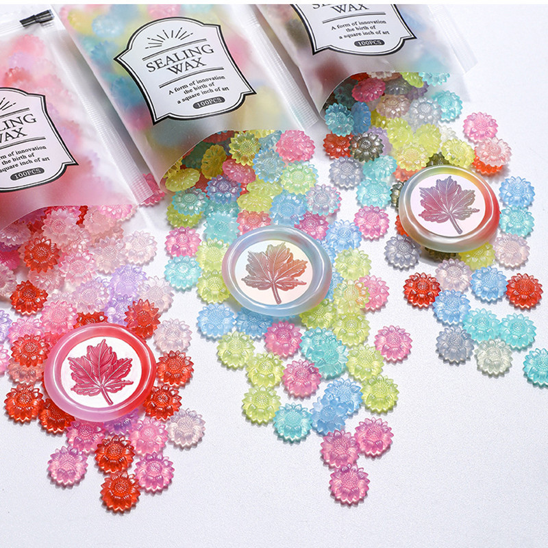 100 stks Doorschijnende Zonneb - Wax Seal Stamp Kit recensie en prijs