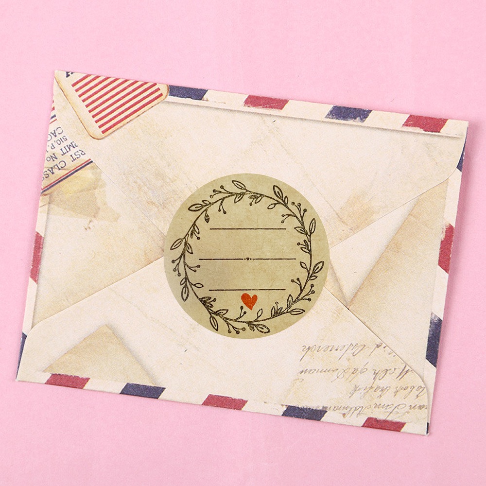 500 stuks/rol 1 inch kraftpapi - Letter Envelope Kraft recensie en prijs
