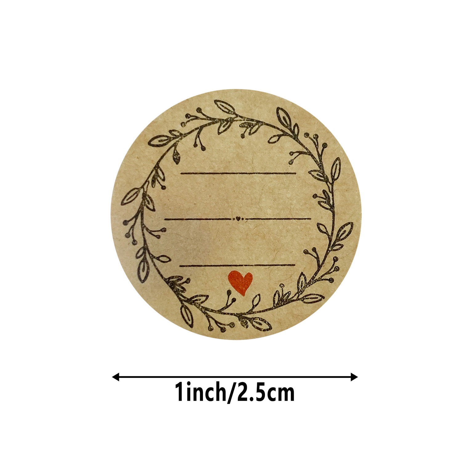 500 stuks/rol 1 inch kraftpapi - Letter Envelope Kraft recensie en prijs
