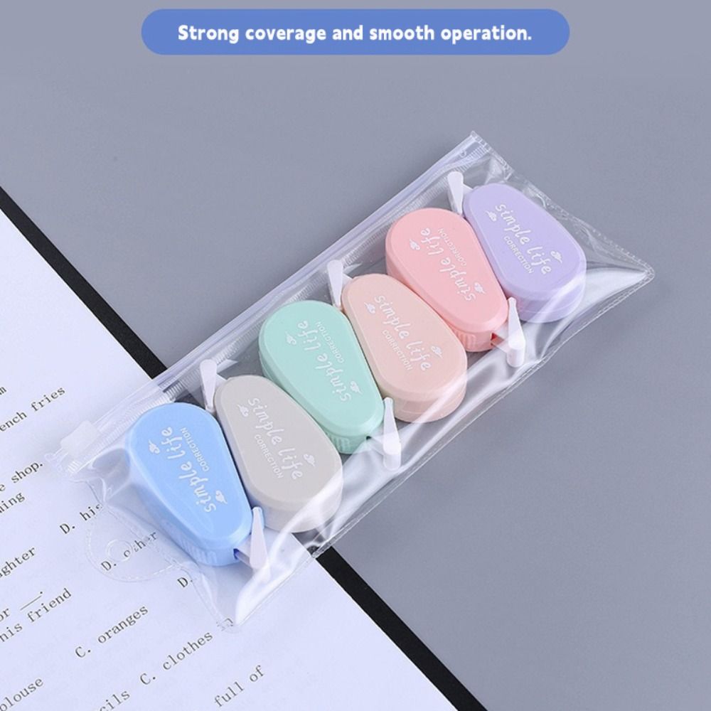 6 stks/set Stille Correctie Ta - Correction Tape Roller recensie en prijs